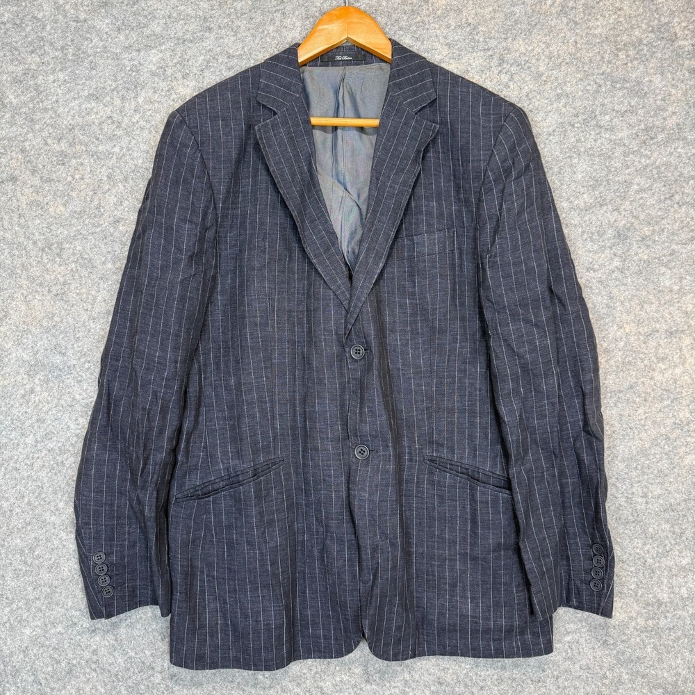 Ted Baker Striped 100% Linen Sport Coat Blazer Jacket Mens 4 (large) London